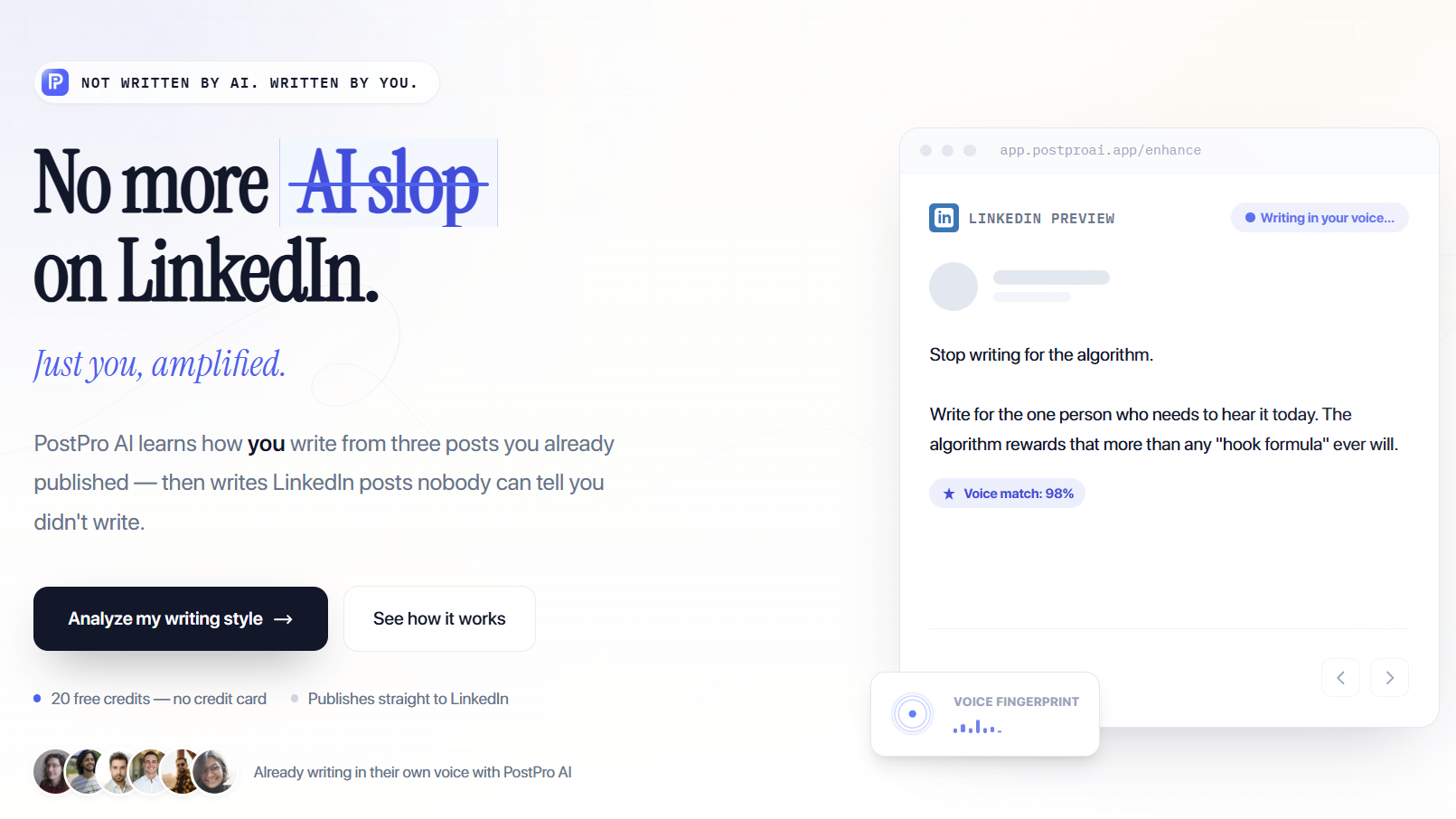 PostPro AI preview